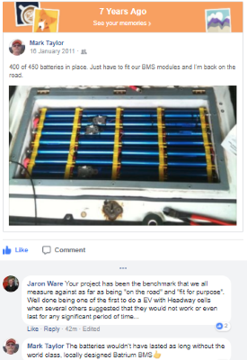 7 year milestone with Headway lithium cells and Batrium BMS