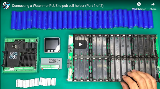Connecting WatchmonPLUS to 18650 pcb cell holders